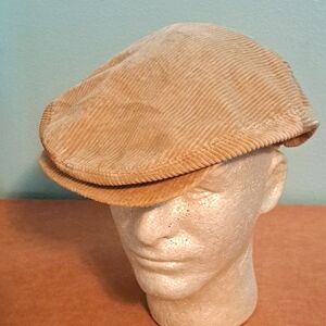 Amalgamated Clothing courderoy cap XL tan USA